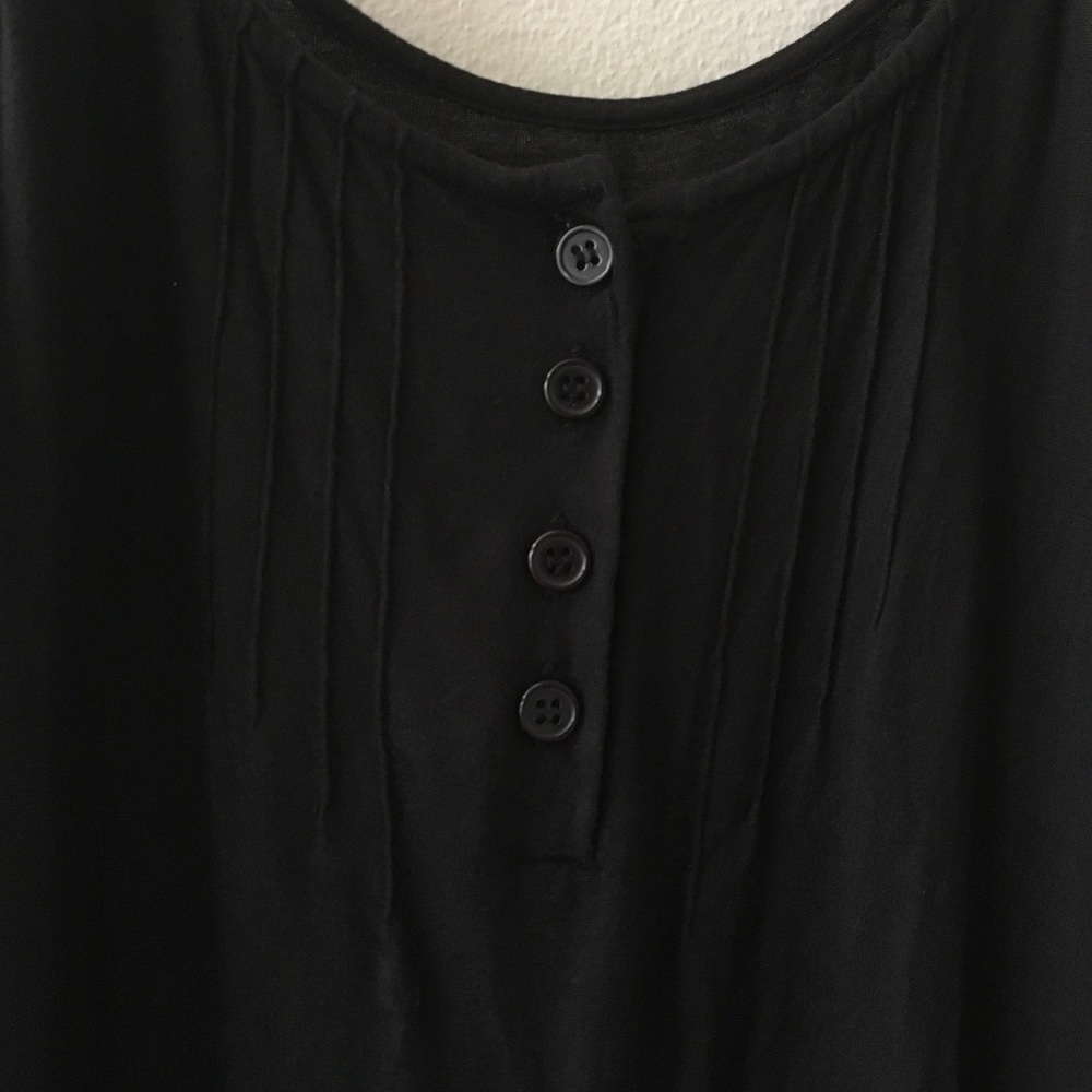 Black tank top with lace detail